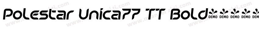 Polestar Unica77 TT Bold字体转换